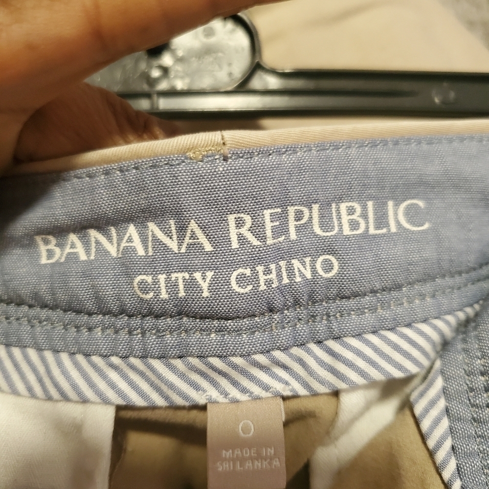 Banana Republic Womens City Chino pants Beige Size 0 - Picture 5 of 5